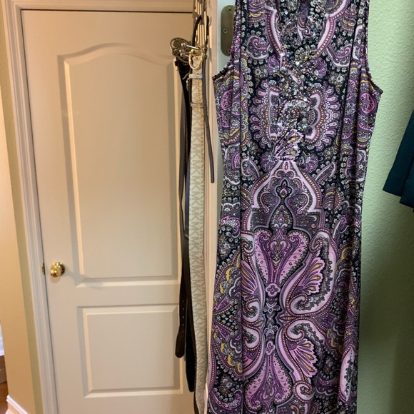 I N C size Large paisley dress - Picture 5 of 5